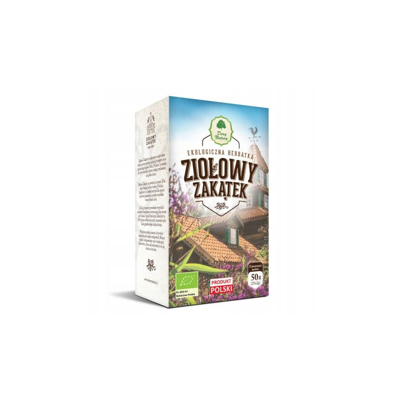 Dary Natury  EKO ZIOŁOWY ZAKĄTEK herbatka ekologiczna 50g 25 saszetek