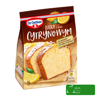 DR.OETKER ciasto BABKA CYTRYNOWA o smaku CYTRYNOWYM 375g na 16 porcji