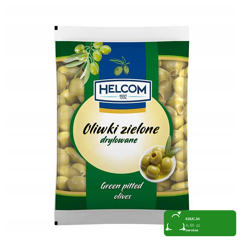 Helcom OLIWKI ZIELONE DRYLOWANE 195g po odsączeniu 70g produkt z  Hiszpani