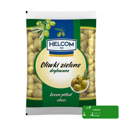 Helcom OLIWKI ZIELONE DRYLOWANE 195g po odsączeniu 70g produkt z  Hiszpani