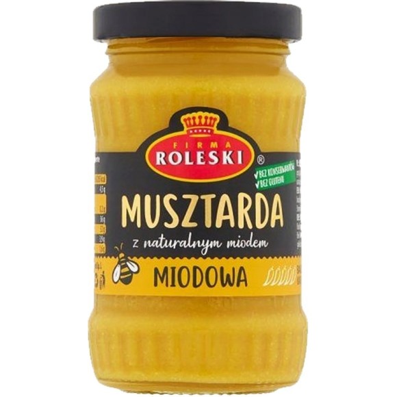 ROLESKI MUSZTARDA Miodowa 175g (słoik)