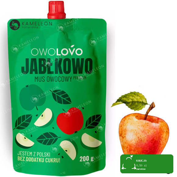 OWOLOVO MUS OWOCOWY DLA DZIECI mix 12 RÓŻNYCH SMAKÓW !! bez cukru 12 x 200G
