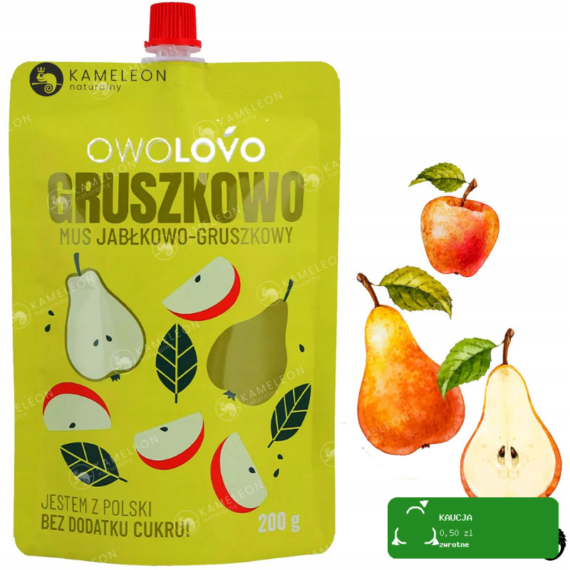 OWOLOVO MUS OWOCOWY DLA DZIECI mix 12 RÓŻNYCH SMAKÓW !! bez cukru 12 x 200G
