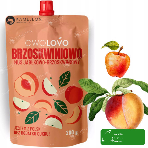 OWOLOVO MUS OWOCOWY DLA DZIECI mix 12 RÓŻNYCH SMAKÓW !! bez cukru 12 x 200G