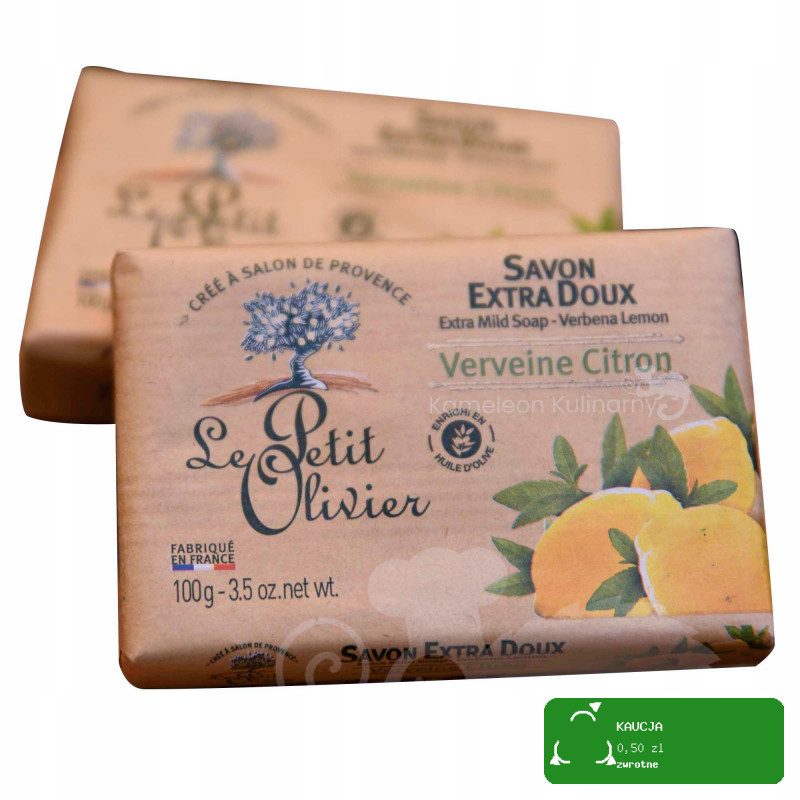 LE PETIT OLIVIER Mydło francuskie EXTRA DELIKATNE WERBENA CYTRYNOWA 100g