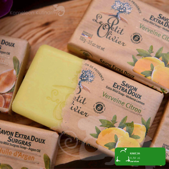 LE PETIT OLIVIER Mydło francuskie EXTRA DELIKATNE WERBENA CYTRYNOWA 100g