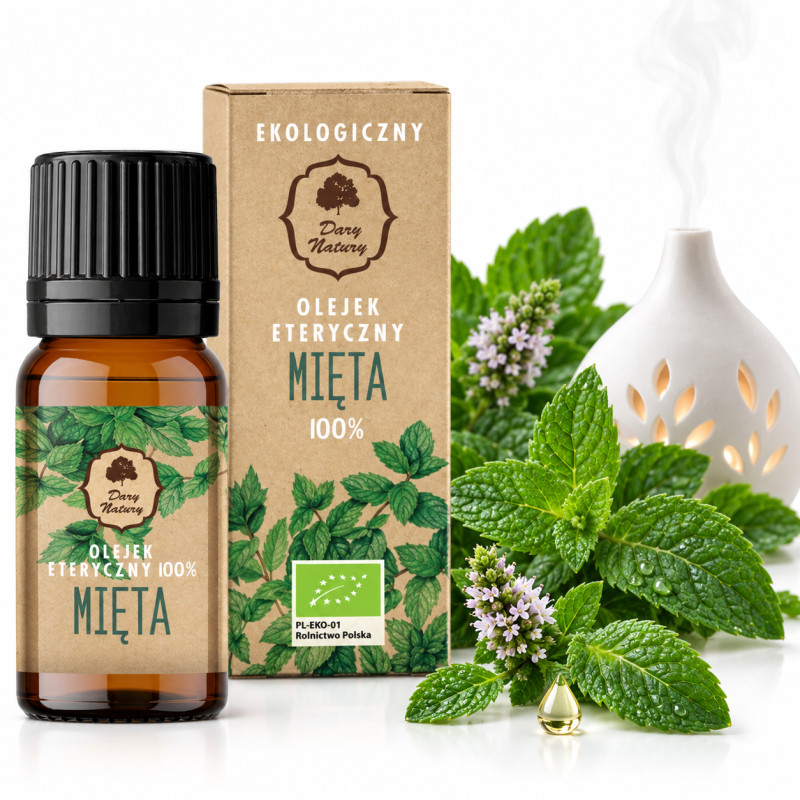 Dary Natury OLEJEK ETERYCZNY 100% MIĘTOWY MIĘTA PIEPRZOWA 10ml