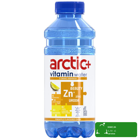 ARCTIC+ ELEMENTS URODA NAPÓJ NIEGAZOWANY z witaminami cynkiem ANANAS 600ml