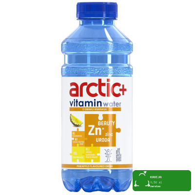 ARCTIC+ ELEMENTS URODA NAPÓJ NIEGAZOWANY z witaminami cynkiem ANANAS 600ml