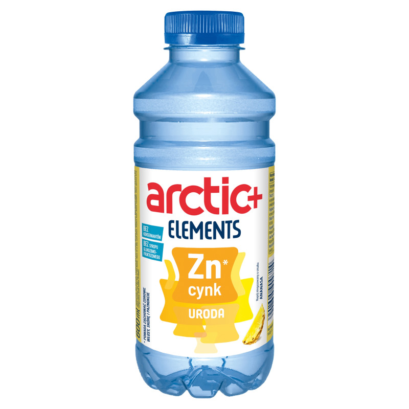 ARCTIC+ ELEMENTS URODA NAPÓJ NIEGAZOWANY z witaminami cynkiem ANANAS 600ml