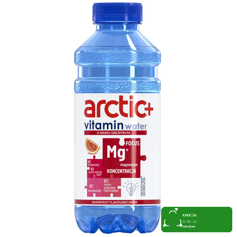 ARCTIC+ ELEMENTS KONCENTRACJA NAPÓJ NIEGAZOWANY z magnezem GREJPFRUT 600ml