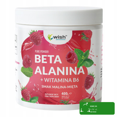 Wish BETA ALANINA + WITAMINA B6  MALINA MIĘTA PRZEDTRENINGOWA