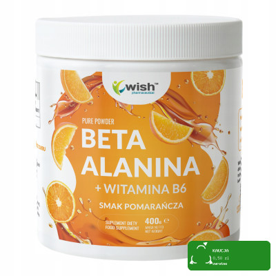 Wish BETA ALANINA + WITAMINA B6 POMARAŃCZ MIĘŚNIE TRENINGI SIŁA