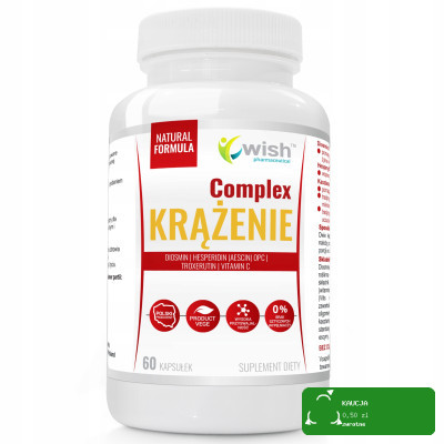 Wish NA KRĄŻENIE Complex DIOSMINA OPC ESCYNA 20% HESPERYDYNA WIT.C 60kaps