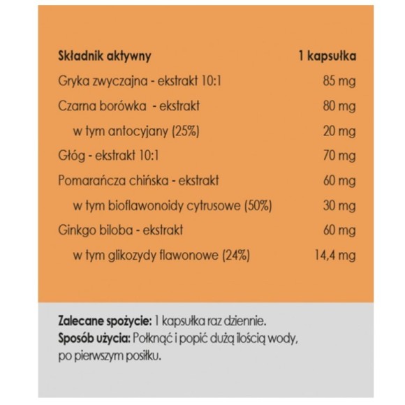 Yango Panaseus SZUMY USZNE 490mg 50 kapsułek