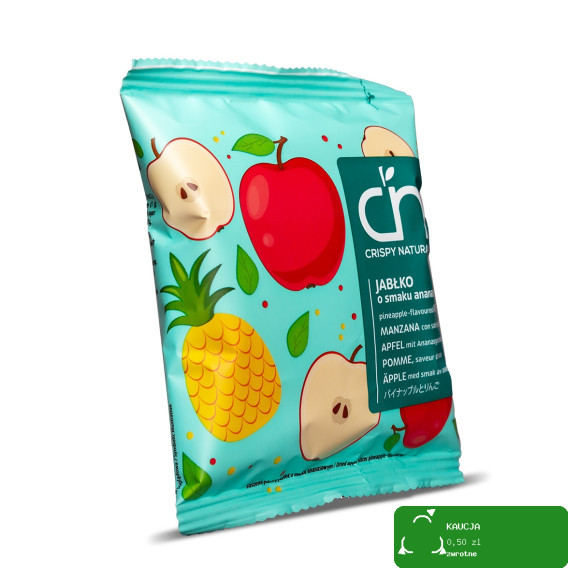 CRISPY NATURAL - Jabłko suszone o smaku ananasa 18g / nr05