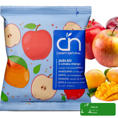 CRISPY NATURAL - Jabłko suszone o smaku mango 18g / nr04