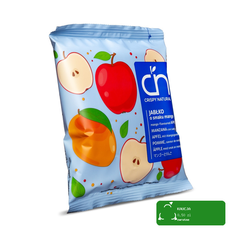 CRISPY NATURAL - Jabłko suszone o smaku mango 18g / nr04