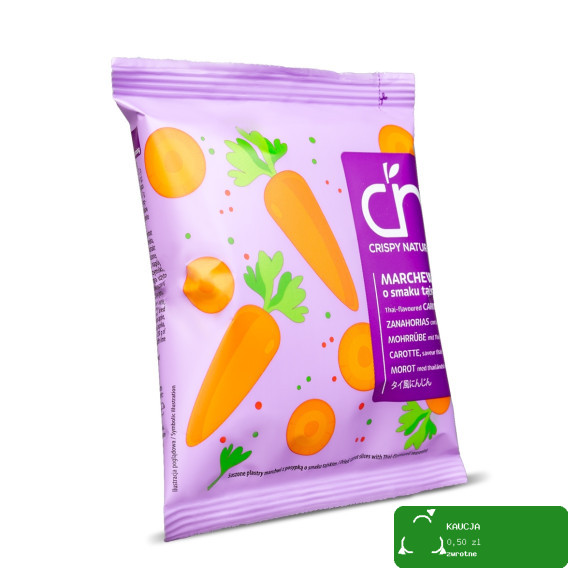CRISPY NATURAL - Marchew suszona o smaku tajskim 18g / nr02