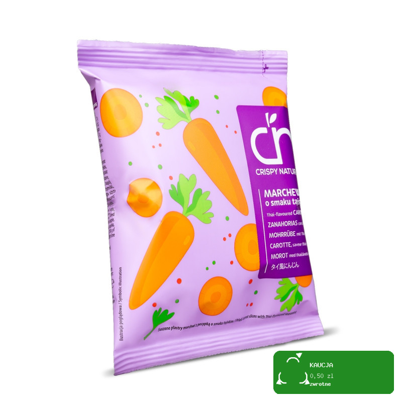 CRISPY NATURAL - Marchew suszona o smaku tajskim 18g / nr02