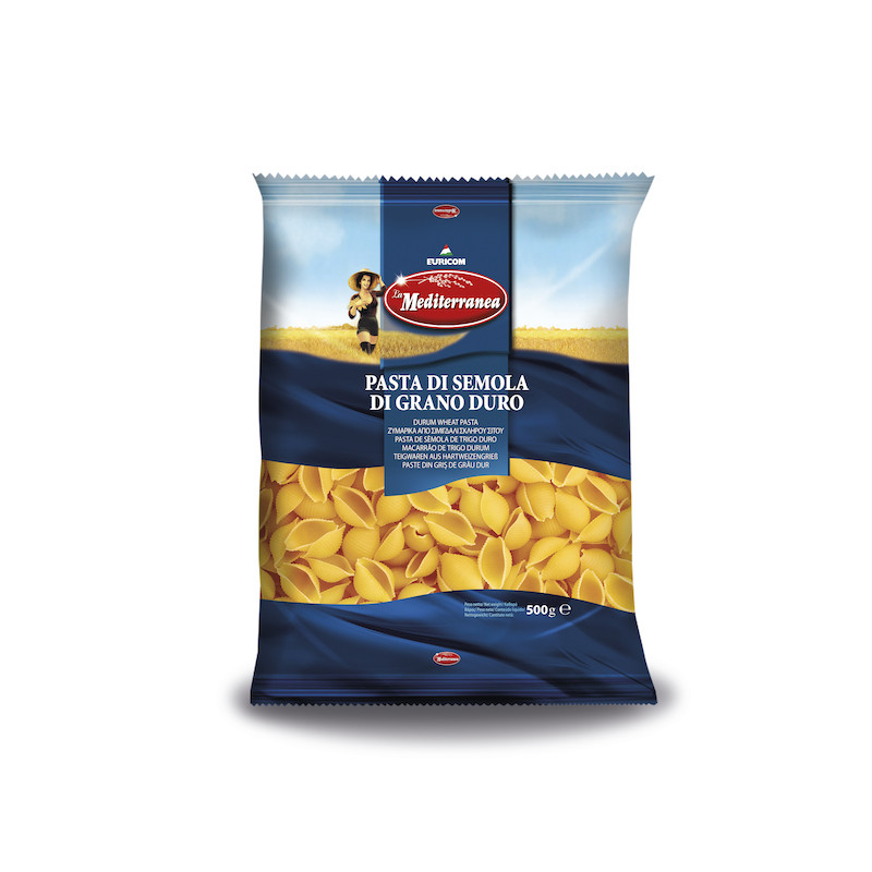 MAKARON MUSZELKI CONCHIGLIE do zup sałatek sosów 500g 0,5KG MEDITERANEA