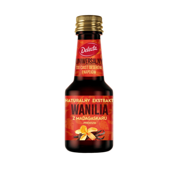 DELECTA AROMAT WANILIA Z MADAGASKARU PREMIUM EKSTRAKT WANILIOWY 30ml duży
