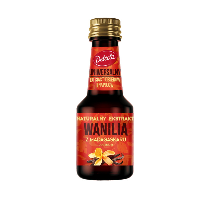 DELECTA AROMAT WANILIA Z MADAGASKARU PREMIUM EKSTRAKT WANILIOWY 30ml duży
