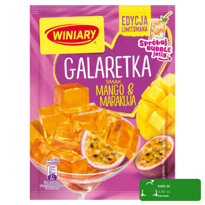 GALARETKA smak MANGO MARAKUJA bez glutenu 47g WINIARY egzotyczna letnia HIT