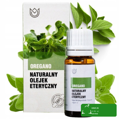 NATURALNY OLEJEK eteryczny OREGANO 10ml Drogi Oddechowe Kaszel Odchudzanie