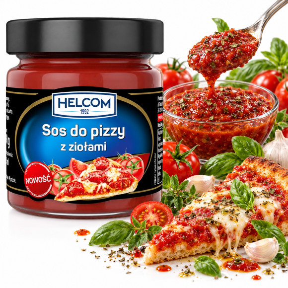 Helcom SOS pomidorowy DO PIZZY Z ZIOŁAMI 190g