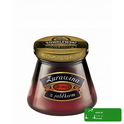 Kowalewski ŻURAWINA DO MIĘS Z JABŁKIEM dodatek do dań 170ml słoik