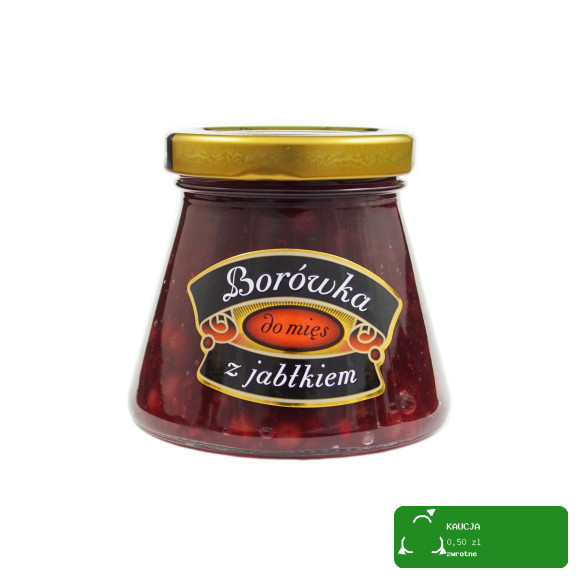 Kowalewski BORÓWKA BRUSZNICA CZERWONA Z JABŁKIEM DO MIĘS 170g