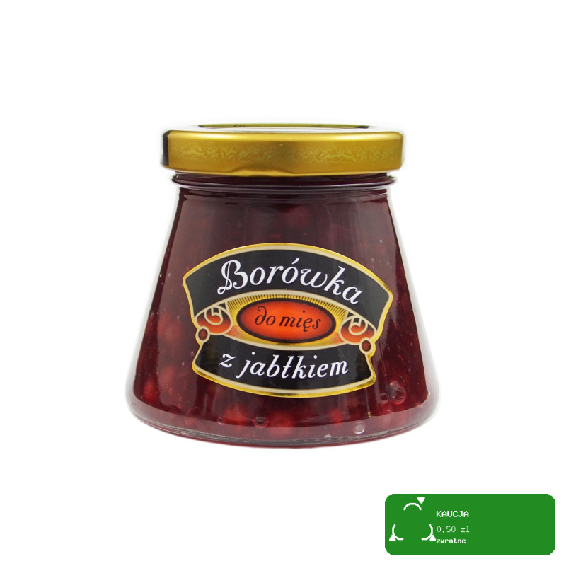 Kowalewski BORÓWKA BRUSZNICA CZERWONA Z JABŁKIEM DO MIĘS 170g