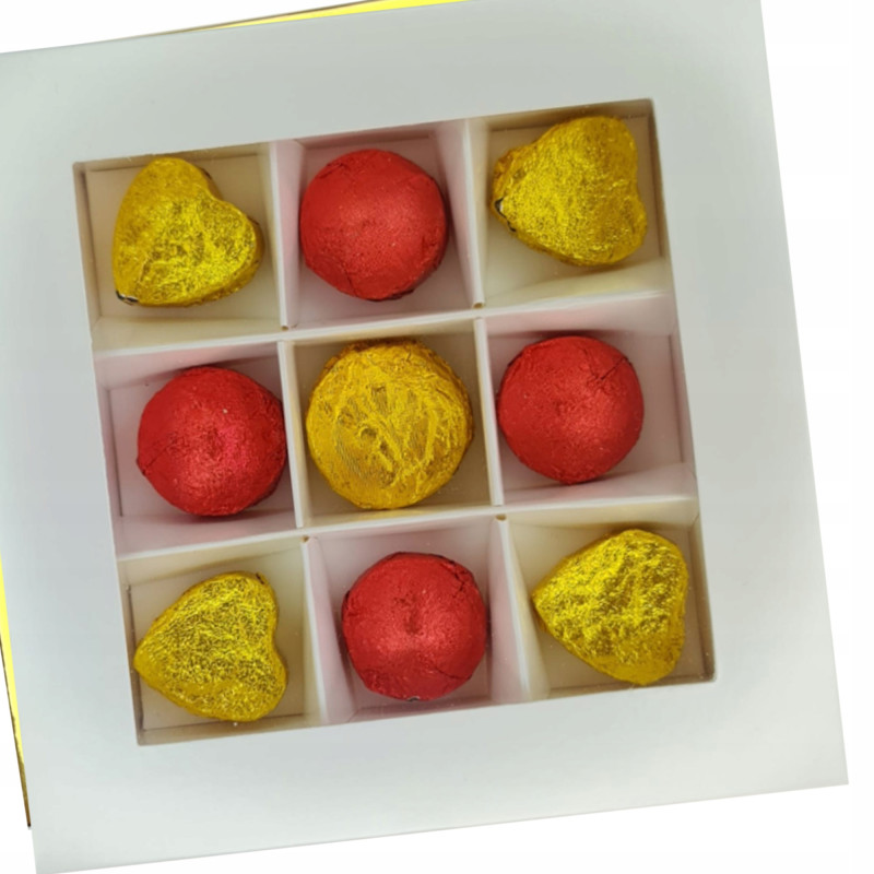 BOMBONIERKA HERBATA czerwona PU-ERH PUERH TUO CHA ZŁOTE CZERWONE 9szt GIFT