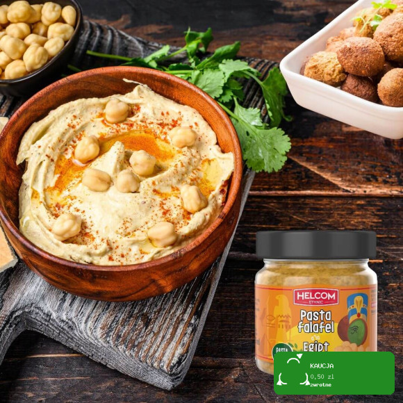 Helcom PASTA WARZYWNA DO PIECZYWA FALAFEL ALA EGIPT Z CIECIERZYCĄ 190G