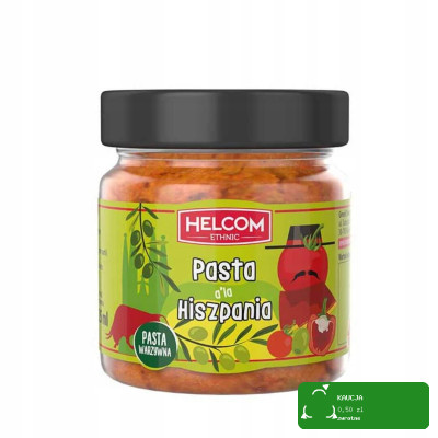 Helcom PASTA WARZYWNA DO PIECZYWA KANAPEK ala HISZPANIA WEGE 190G 225ml