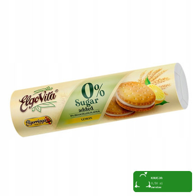 CIASTKA MARKIZY z kremem CYTRYNOWYM BEZ CUKRU DLA DIABETYKA 180g Elgovita