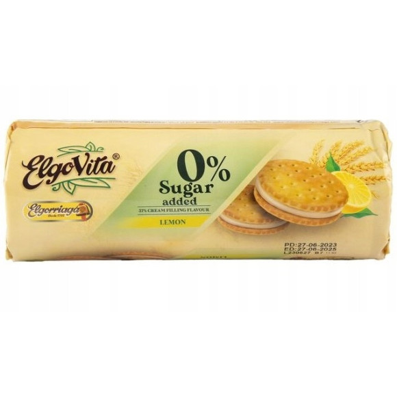 CIASTKA MARKIZY z kremem CYTRYNOWYM BEZ CUKRU DLA DIABETYKA 180g Elgovita
