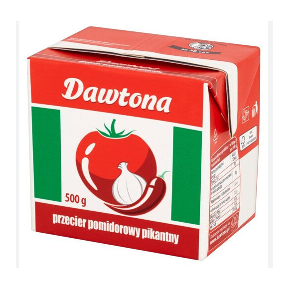 DAWTONA PRZECIER POMIDOROWY PIKANTNY czosnek chili 500g