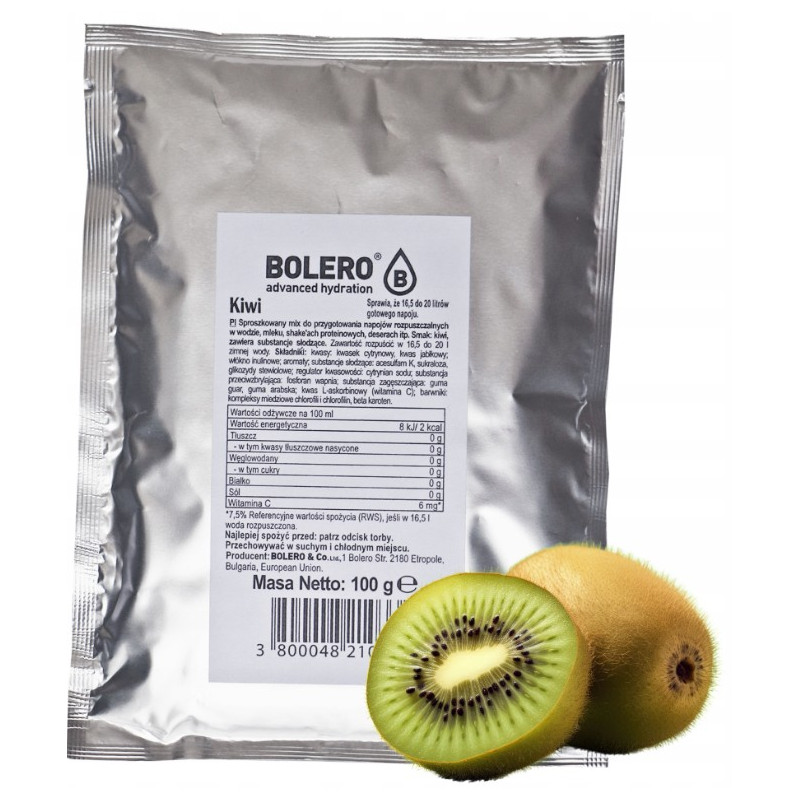 BOLERO DRINK NAPÓJ IZOTONICZY IZOTONIK w proszku KIWI bez cukru100g