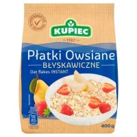 Kupiec PŁATKI OWSIANE BŁYSKAWICZNE 400g 0,4KG