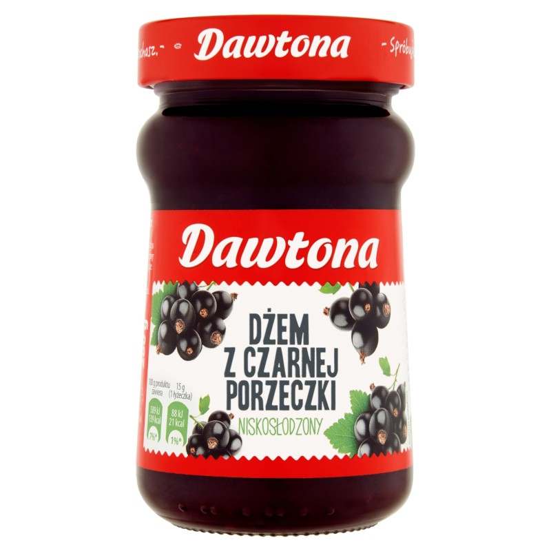 DŻEM PORZECZKOWY Z CZARNEJ PORZECZKI o obniżonej zawart
