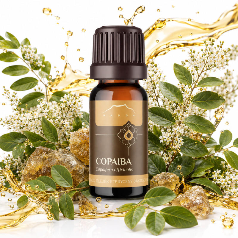 NANGA OLEJEK ETERYCZNY 100% COPAIBA 10ml wsparcie INFEKCJE ODPORNOŚĆ KASZEL