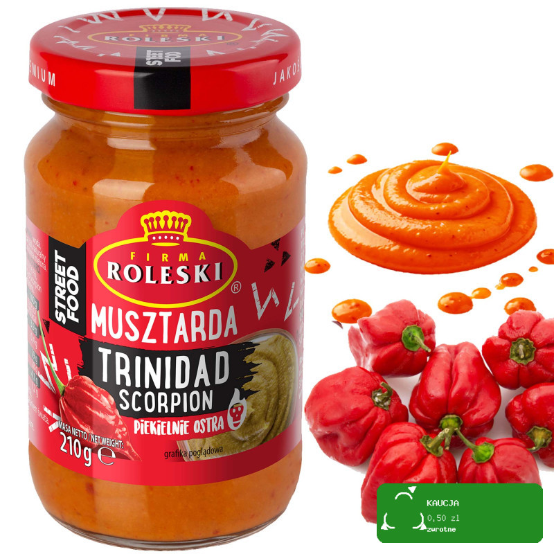 Roleski MUSZTARDA TRININDAD SCORPION piekielnie ostra 210G
