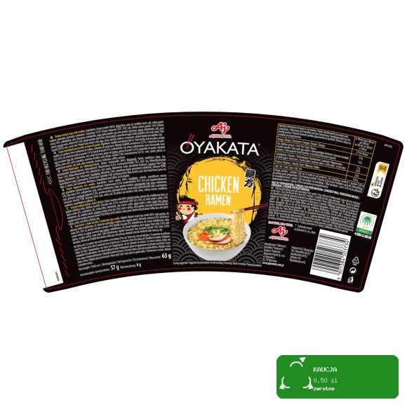OYAKATA kubek TASTE of ASIA danie ZUPA RAMEN CHICKEN 63g