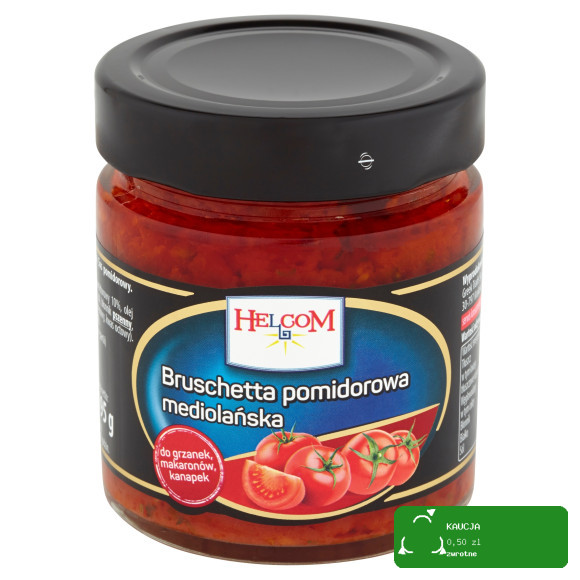 BRUSCHETTA POMIDOROWA MEDIOLAŃSKA do makaronów kanapek 195G 225ml HELCOM