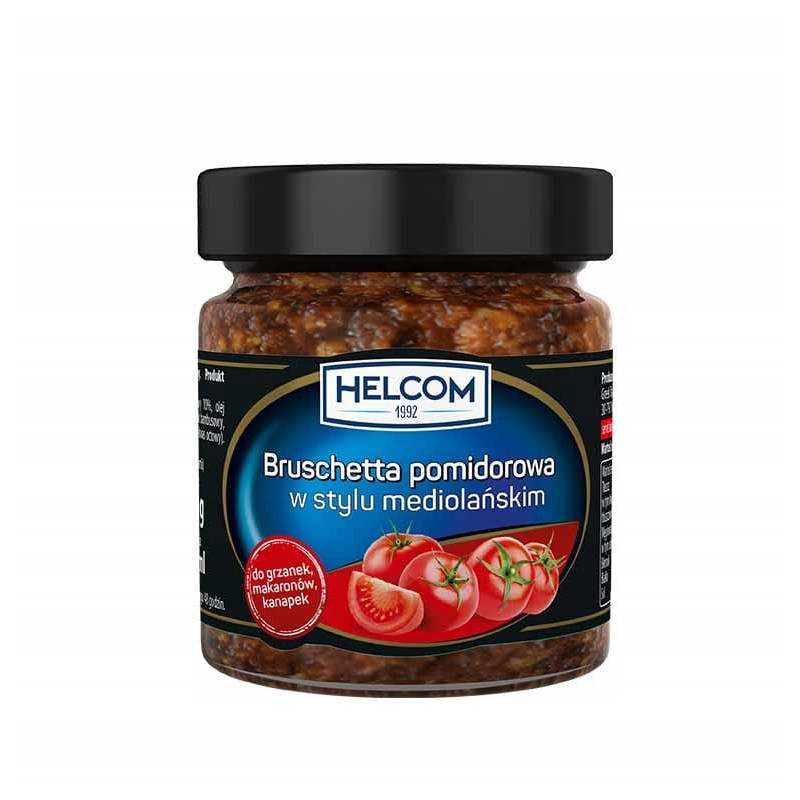 BRUSCHETTA POMIDOROWA MEDIOLAŃSKA do makaronów kanapek 195G 225ml HELCOM
