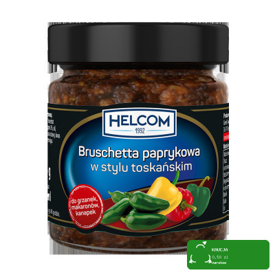 Helcom BRUSCHETTA PAPRYKOWA W STYLU TOSKAŃSKIM do makaronów kanapek 225ml