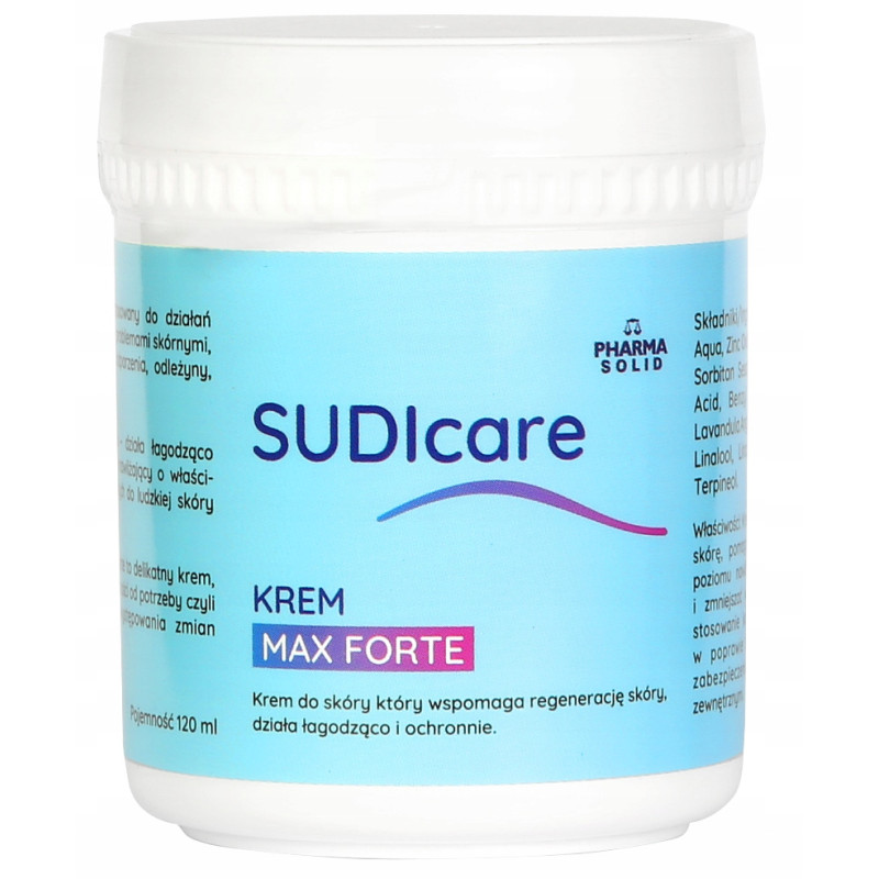 SUDICARE KREM NA ODPARZENIA Regeneruje Łagodzi Chroni 120ml SOLIDPHARMA