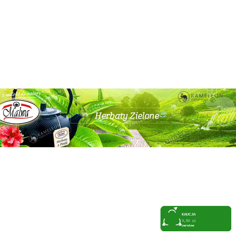 MALWA HERBATA ZIELONA PREMIUM SMAKOWA AROMATYZOWANA ŻURAWINA 100g 0,1KG